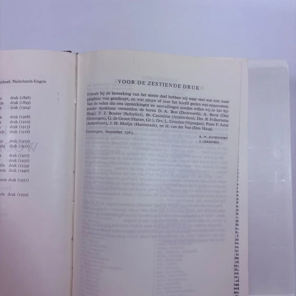 Engels Woordenboek Nederlands-Engels Ten Bruggencate 1963 Edition Wolters